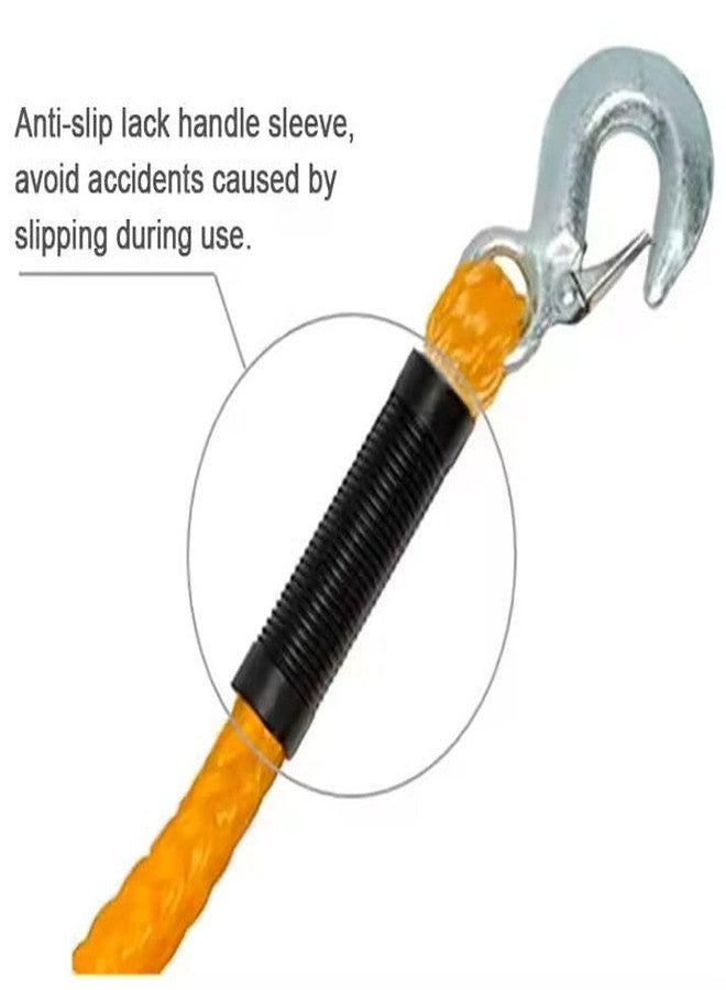 Furret Prime Strong Nylon 18 mm Thick Towing Rope with Heavy end Locking Consoles - Yellow - Image 5